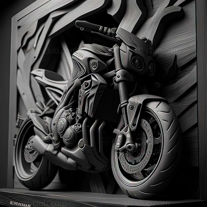 3D мадэль Yamaha MT 09 SP (STL)